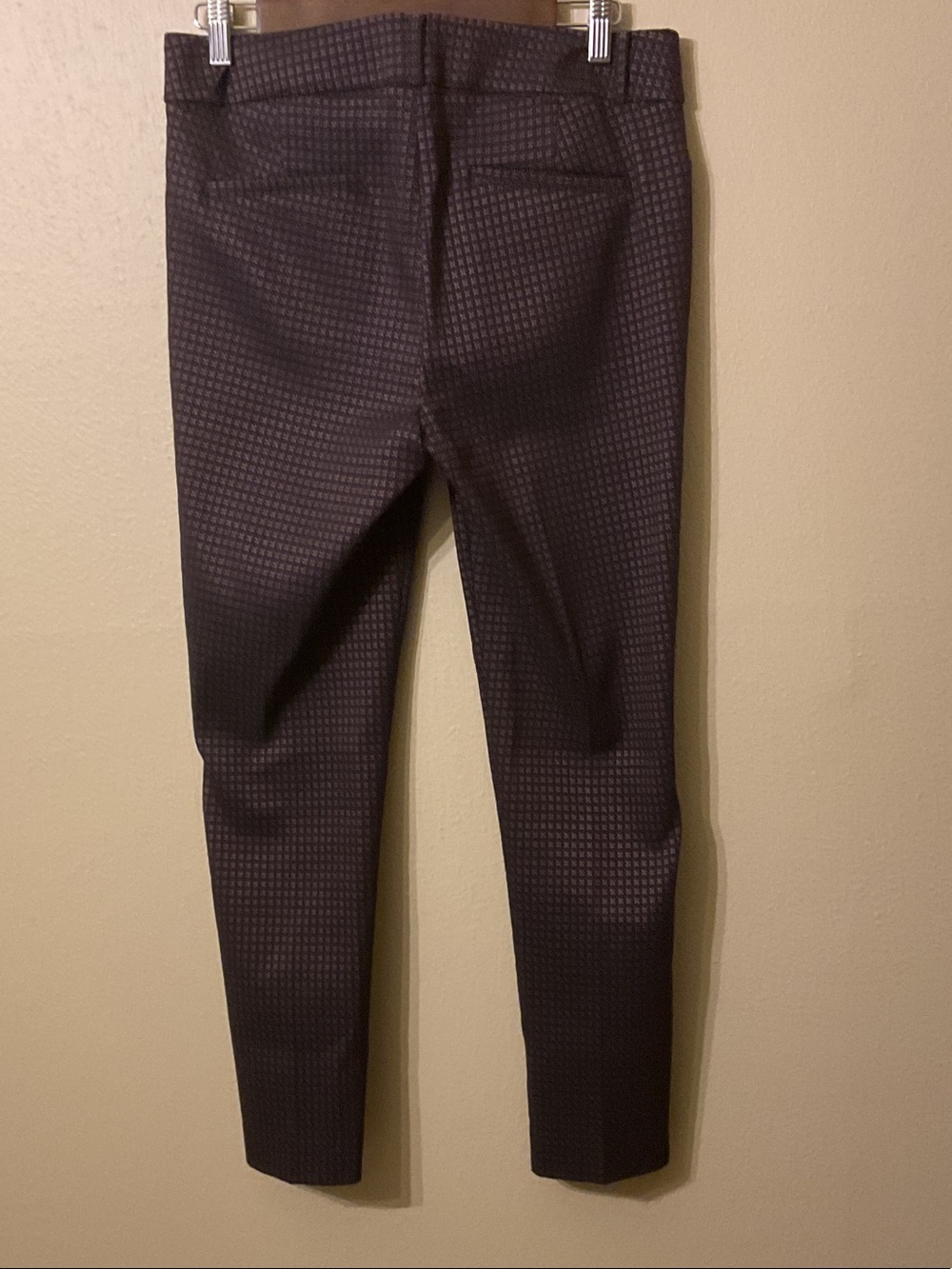 LOFT "Marisa" Skinny Violet Mist Petal Patternned Slim Ankle Pants Size 6 - Picture 3 of 5